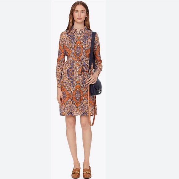 NWT - Tory Burch Soiree Pleated Shirtdress